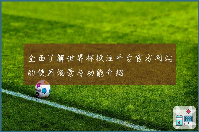 全面了解世界杯投注平台官方网站的使用场景与功能介绍